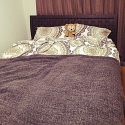 ベッド周り/一人暮らし/IKEA/ベッドのインテリア実例 - 2014-04-14 23:32:37