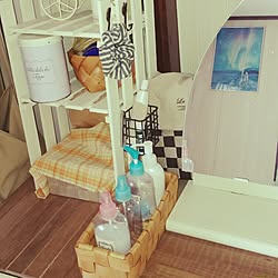 棚/すのこ/セリア/DIY/化粧品収納のインテリア実例 - 2015-08-21 12:32:06