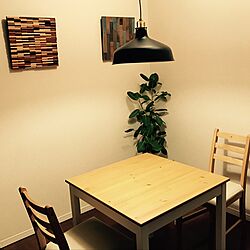 部屋全体/ダイニングテーブル/IKEA/男前/観葉植物のインテリア実例 - 2017-03-21 19:43:33