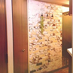 壁/天井/発泡スチロールのレンガ壁/いなざうるす屋さんのインテリア実例 - 2013-12-30 11:25:43