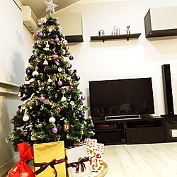 リビング/クリスマスツリー180cmのインテリア実例 - 2016-12-10 22:08:29