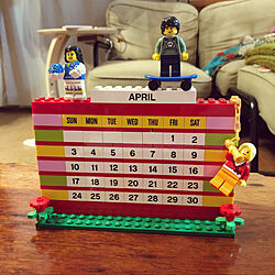 カレンダー/LEGO/毎月1日行事/リビングのインテリア実例 - 2022-04-02 21:22:02