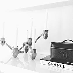 棚/CHANEL/モノトーンインテリア/キャンドルホルダー/MUUTO...などのインテリア実例 - 2016-04-26 14:51:21