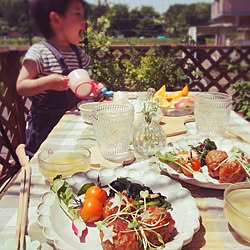 机/益子焼/和食器/テラス/カフェ風...などのインテリア実例 - 2016-06-10 13:14:26