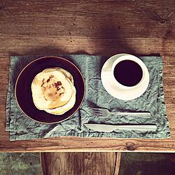机/コーヒー/あさごはん/pancake/パンケーキのインテリア実例 - 2015-07-07 09:00:59