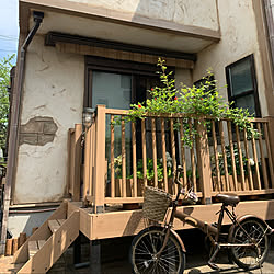 自転車リメイク/駐車スペース/ガーデニング/建売住宅/カントリーインテリア...などのインテリア実例 - 2022-04-21 12:12:11