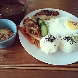 キッチン/朝食photo♥/ナチュラルキッチン/ワンプレート勉強中/お料理頑張る.。o○のインテリア実例 - 2015-10-16 09:29:15