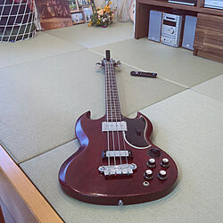 リビング/ベースギター/Gibson/EB-3/1967年製...などのインテリア実例 - 2022-12-19 10:32:07