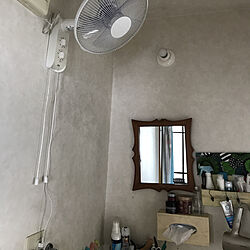 壁掛け扇風機/マリメッコファブリックパネル/バス/トイレのインテリア実例 - 2019-08-14 15:00:42