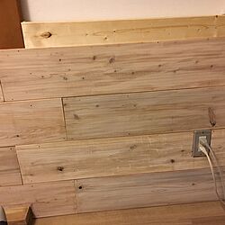 リビング/White Washed wood/杉板張り/DIY/カフェ風のインテリア実例 - 2016-04-12 03:59:32