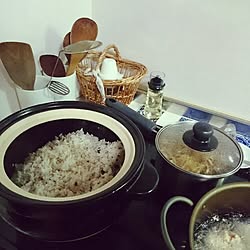 キッチン/いつもいいね！ありがとうございます♪/晩御飯の支度/こんばんは+*。/長谷園の土鍋のインテリア実例 - 2015-12-01 19:52:58