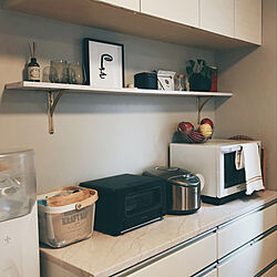 IKEA/壁棚DIY/バルミューダ トースター/キッチンのインテリア実例 - 2021-01-03 13:46:27