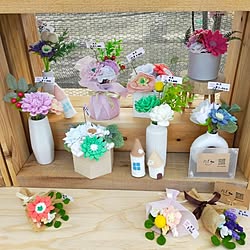 玄関/入り口/マルシェ/新年の抱負/多肉植物にもチャレンジしたい！/委託販売用作品...などのインテリア実例 - 2024-01-28 19:50:04