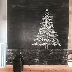 壁/天井/子供部屋/もみの木/クリスマスツリー/黒板...などのインテリア実例 - 2015-12-17 09:14:05