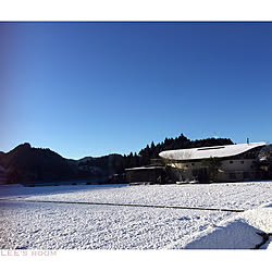 我が家全景/田舎暮らし/中庭のある家/ホームリゾート/雪化粧...などのインテリア実例 - 2018-01-17 23:39:31