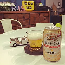 机/ビール党/新潟づくり/あとでゆっくりお邪魔します♡/いつもいいねやコメントありがとう♡...などのインテリア実例 - 2016-08-18 23:12:57