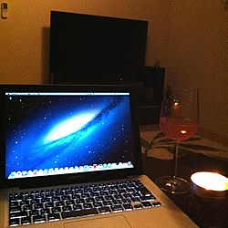 リビング/MacBook Pro/間接照明/アロマキャンドル/ロゼのインテリア実例 - 2013-08-25 23:52:36