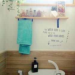 バス/トイレ/toilet display/wood/Scandinavianstyle/typography...などのインテリア実例 - 2017-02-25 17:50:18