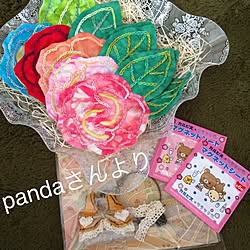 部屋全体/ハンドメイド/pandaちゃん♡/交換会作品/頂きましたぁ...などのインテリア実例 - 2014-03-11 15:10:16