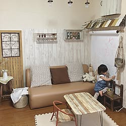 壁/天井/お絵かきスペース/赤ちゃんのいる部屋/子供と暮らす/おうちカフェ...などのインテリア実例 - 2017-06-14 09:16:22