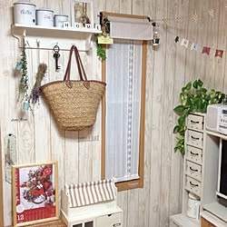 壁/天井/デコ窓/雑貨屋風/いつもいいね！ありがとうございます♪/壁紙屋本舗...などのインテリア実例 - 2016-12-16 19:04:25