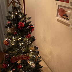 壁/天井/ニトリ　クリスマスツリーのインテリア実例 - 2018-12-25 18:34:32