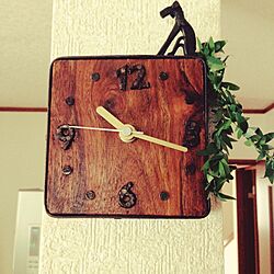 壁/天井/我が家唯一の壁掛け時計/時計/KANKANのインテリア実例 - 2015-05-18 10:22:14