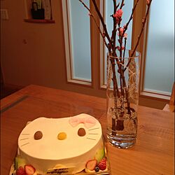 机/桃の節句/桃の花のインテリア実例 - 2016-03-28 23:05:41