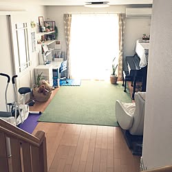 部屋全体/次男の勉強机/マッサージチェア/ニトリ/ピアノがある部屋...などのインテリア実例 - 2017-04-24 13:34:02