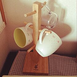 棚/おうちカフェ/おうちcafe/マグカップ/手作り...などのインテリア実例 - 2014-05-14 17:19:43