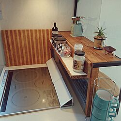 キッチン/IH/棚DIY/壁DIY/DANSK...などのインテリア実例 - 2017-01-11 13:45:01