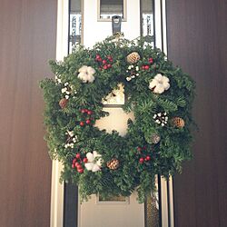 玄関/入り口/クリスマス/ハンドメイドのインテリア実例 - 2014-11-29 15:22:24