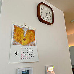 時計/壁/天井/ウォールナットの時計/ミロコマチコ/カレンダー...などのインテリア実例 - 2023-03-22 13:10:35