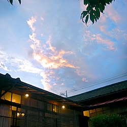 部屋全体/夕焼け空/グリーンのある暮らし/ナチュラル･アンティーク/みどりのある暮らし...などのインテリア実例 - 2016-09-09 17:07:34