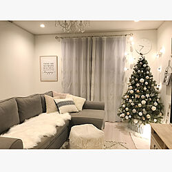 ムートン/クリスマス/IKEA/ニトリ/クリスマスツリー...などのインテリア実例 - 2019-11-18 22:01:19