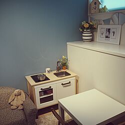 部屋全体/IKEA/DIY/子供部屋/壁紙屋本舗のインテリア実例 - 2015-10-23 10:23:27