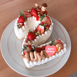 ハッピーセット/誕生日ケーキ/バースデーケーキ/手作りケーキ/手作りお菓子...などのインテリア実例 - 2021-02-08 18:18:04