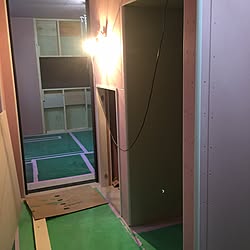 部屋全体/洗濯機/階段下収納/新築建築中のインテリア実例 - 2017-02-23 20:48:51