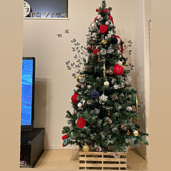 クリスマスツリー180cm/クリスマス/リビングのインテリア実例 - 2021-11-14 21:00:51