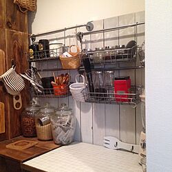 キッチン/DIY/IKEA/3COINS/セリアのインテリア実例 - 2015-12-02 00:07:12