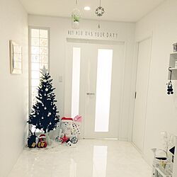 玄関/入り口/IKEA/鳥かご/クリスマスツリー/CRAFTHOLIC...などのインテリア実例 - 2016-12-01 22:09:09