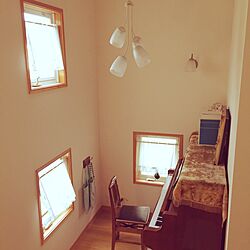 壁/天井/ピアノのある部屋/階段おどりば/ナチュラル/北欧のインテリア実例 - 2016-09-15 18:18:29
