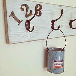 壁/天井/DIY/フック/リメイク缶のインテリア実例 - 2013-09-25 13:16:18