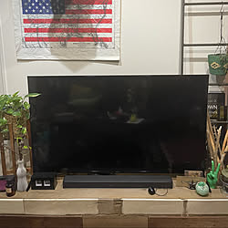 キャンドル/テレビ台DIY/観葉植物/ジャーナルスタンダードファニチャー/DIY...などのインテリア実例 - 2021-07-30 01:38:26