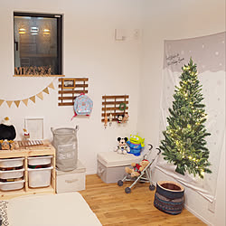 Daiso/ダイソー/クリスマスツリータペストリー/トロファスト/クリスマスツリー...などのインテリア実例 - 2021-12-30 00:00:55