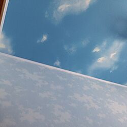 壁/天井/空柄/カラフル♪/天井と壁は違う柄のお空で…のインテリア実例 - 2014-05-30 11:20:02