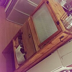 キッチン/DIY/セリア/収納/パタパタ扉のインテリア実例 - 2014-10-04 10:02:15