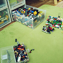家の中でできる事/ベッド周り/LEGO収納/レゴブロック/こどもと暮らす。...などのインテリア実例 - 2020-03-15 11:46:26