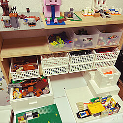 LEGOマリオ/マイクラLEGO/おもちゃ収納/LEGO収納/カラボ...などのインテリア実例 - 2022-03-09 21:35:14
