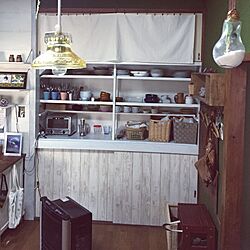 キッチン/DIY/ホワイトインテリア/カフェ風/セリア...などのインテリア実例 - 2017-05-18 10:09:12